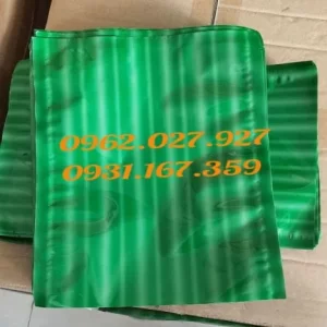 LÁ CHUỐI GIẢ DẠNG TÚI/ TÚI HÚT CHÂN KHÔNG LÁ CHUỐI TIỆN LỢI GÓI CHẢ LỤA, GIÒ CHẢ