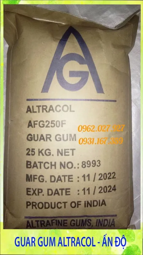 GUAR GUM - CHẤT TẠO ĐẶC, CHẤT LÀM DÀY