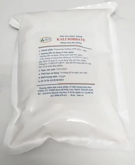 BẢO QUẢN KALI SORBATE