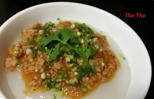 Cháo sườn sốt thịt bằm – Thư Thư
