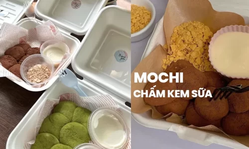 Mochi chấm kem sữa – Mochi kem cheese