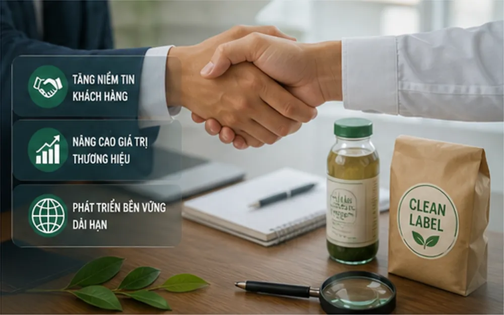 Lợi ích dài hạn khi doanh nghiệp theo đuổi xu hướng Clean Label