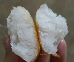 Bánh bò nước cốt dừa nướng chảo
