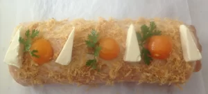 Bánh bông lan cuộn trứng muối – Bepcuatui