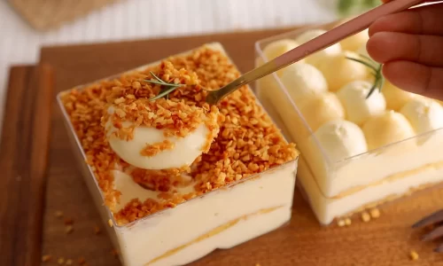 Bánh bông lan kem trứng dừa nướng (không bột kem trứng) – Tara Nu