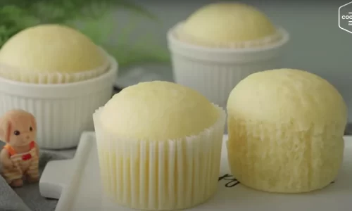 Bánh bông lan sữa hấp – Cooking Tree