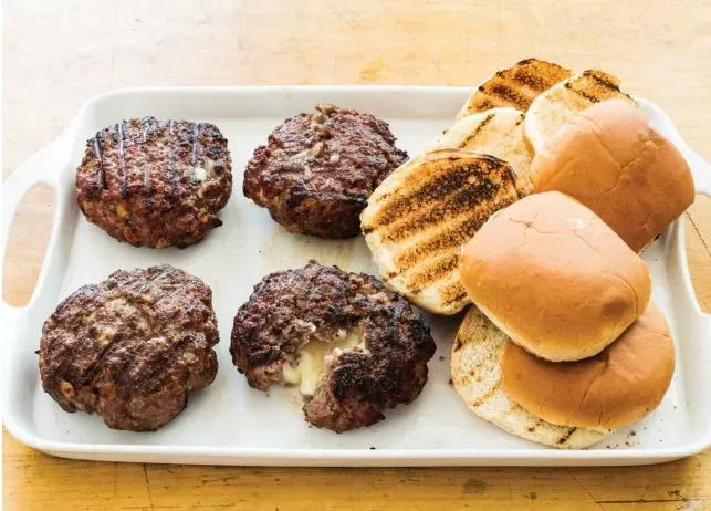 Bánh hambuger nhân phô mai