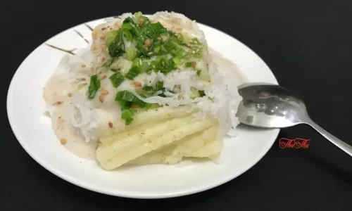 Bánh khoai mì hấp nước cốt dừa – Thư Thư
