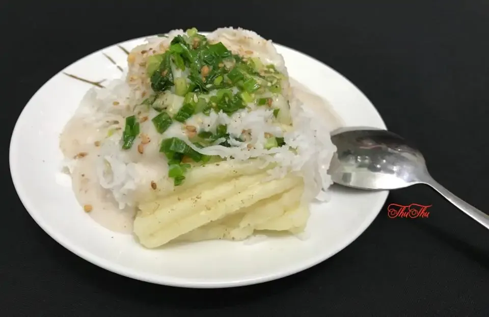 Bánh khoai mì hấp nước cốt dừa - Thư Thư