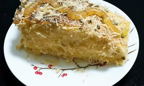 Bánh mì chà bông sốt dầu trứng – Thư Thư
