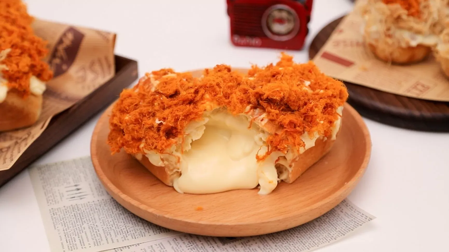 Bánh mì phô mai tan chảy bằng nồi chiên không dầu - Tara Nu