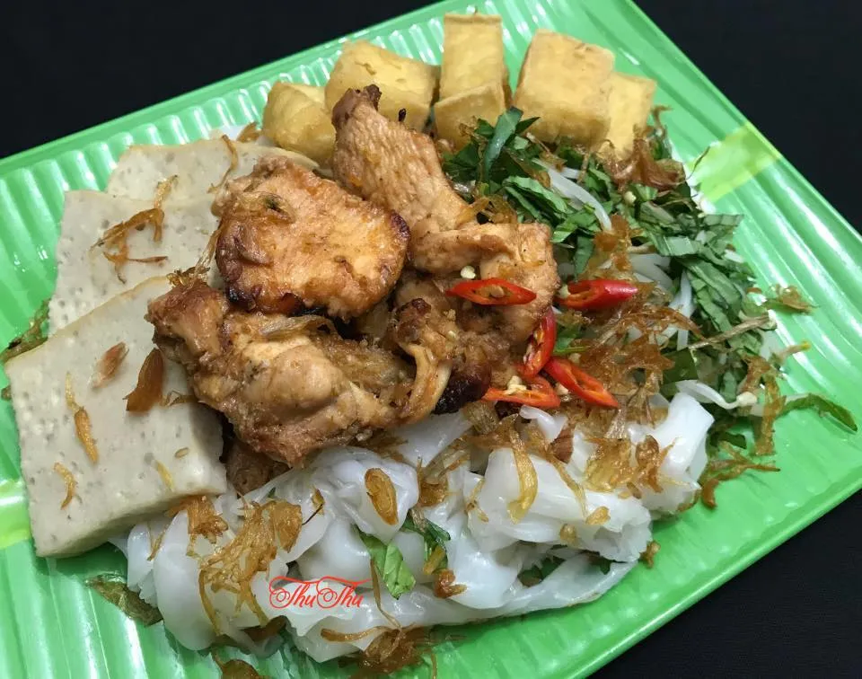 Bánh ướt thịt gà nướng - Thư Thư