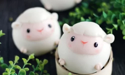 Bánh bao tạo hình – Tạo hình bé cừu
