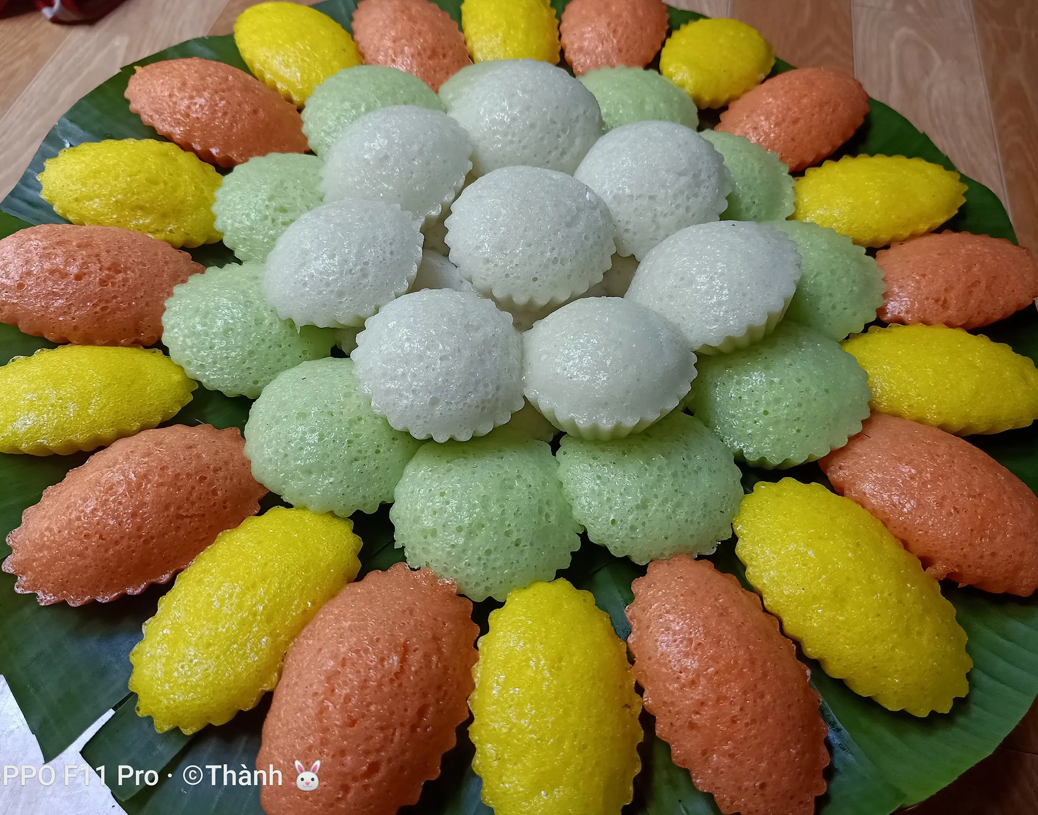 Bánh bò cơm rượu bằng bột gạo -  Bánh bò kinh doanh - To Thien Thanh 
