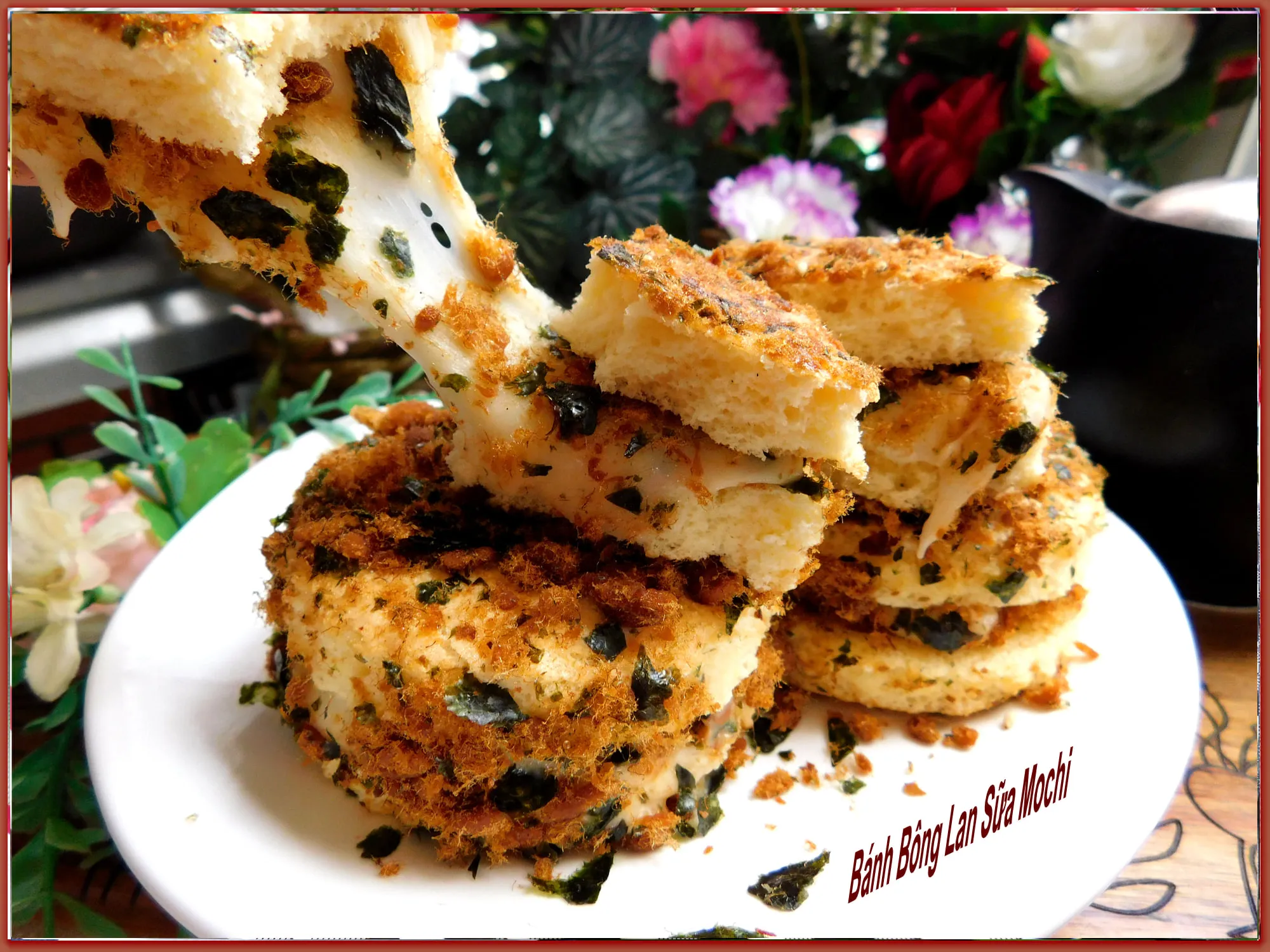 Bánh bông lan mochi sữa - Lam Anh Dao