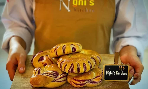 Bánh mì khoai lang tím – Nghi’s Kitchen