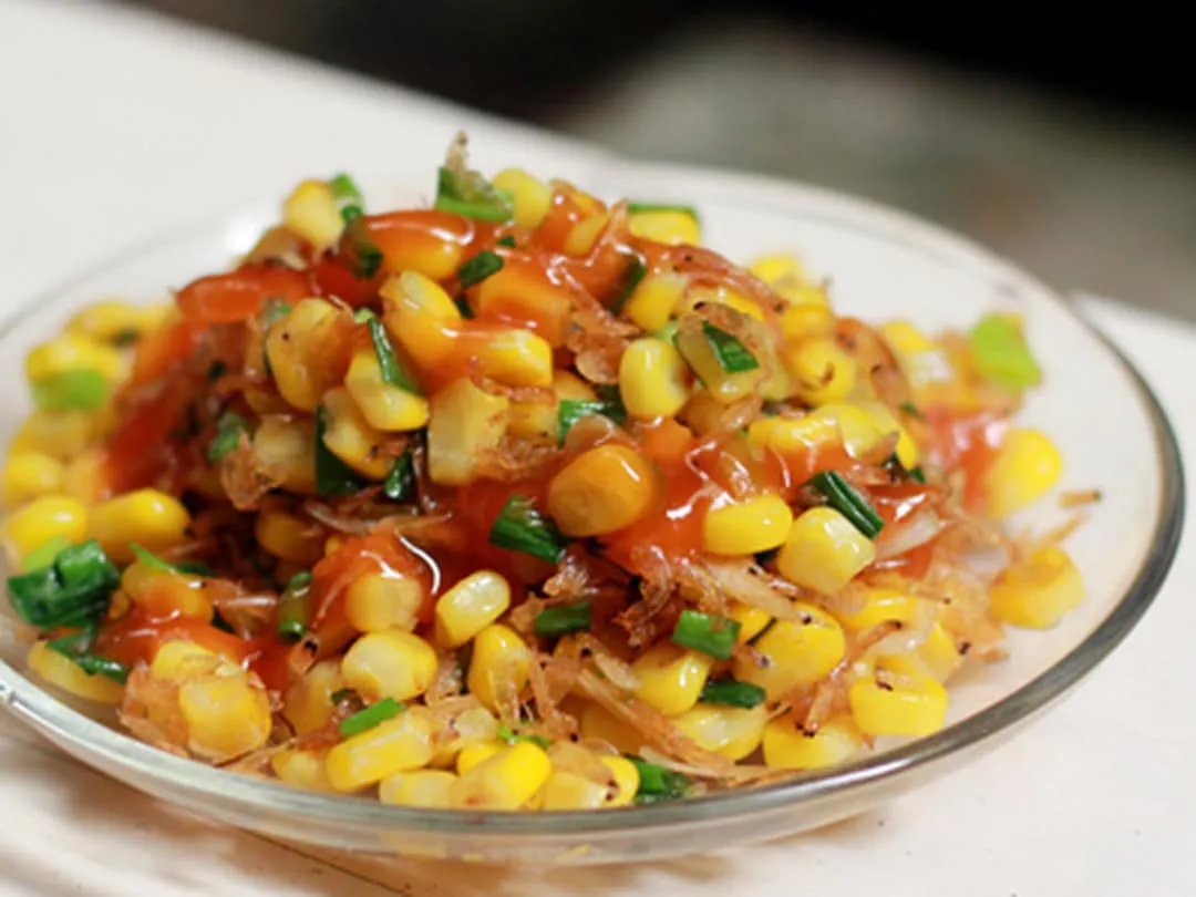 Bắp xào bơ hành - Nghi's Kitchen