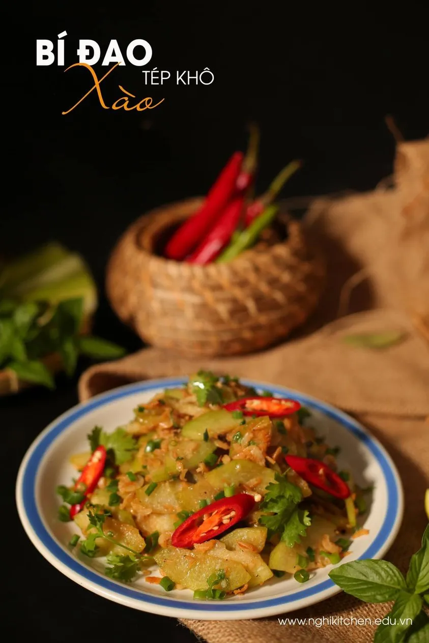 Bí đao xào tép khô - Sốt xào đa dụng - Nghi Kitchen