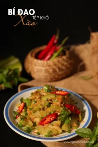 Bí đao xào tép khô – Sốt xào đa dụng – Nghi Kitchen