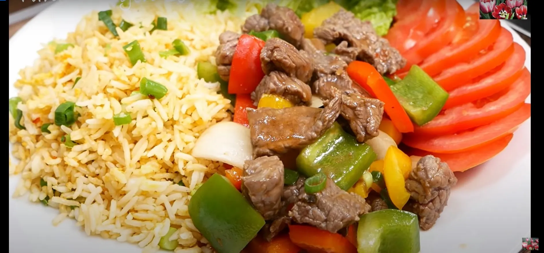 Bò lúc lắc - Cơm chiên giòn - Vành Khuyên