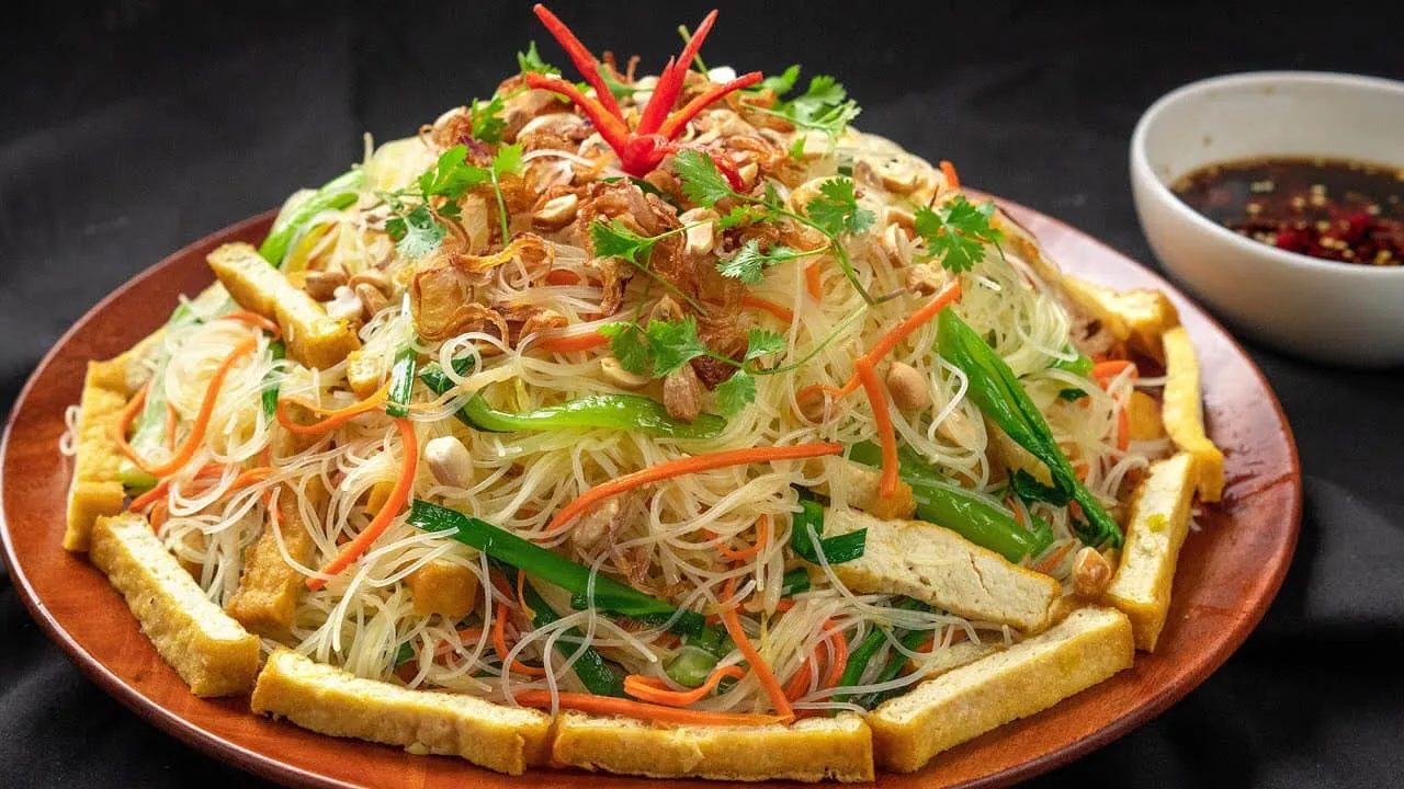Bún gạo xào chay - Fb Bạng Bình