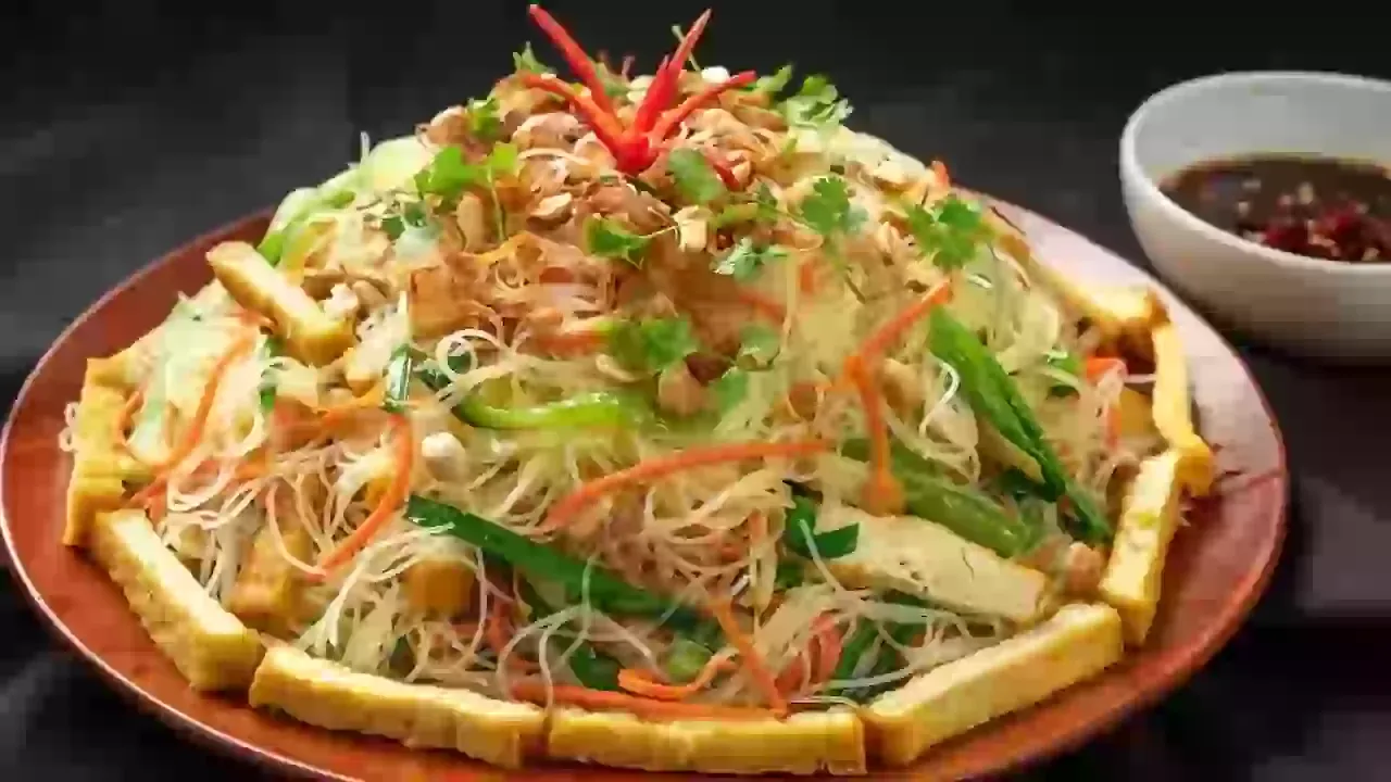 Bún gạo xào chay - Fb Bạng Bình