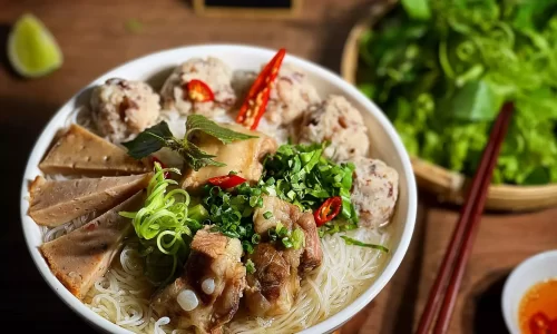 Bún mọc sườn non – Sốt nêm bún – Nghi’s Kitchen