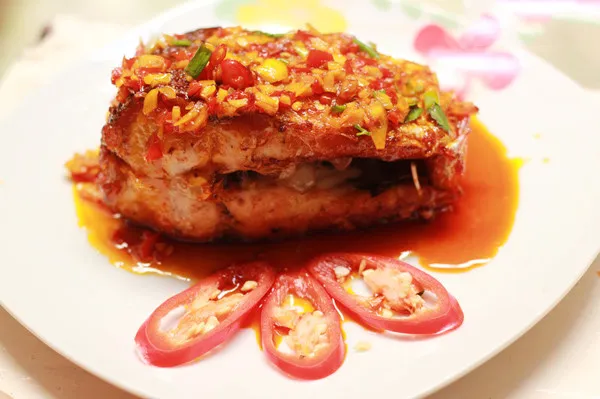 Cá lóc sốt tỏi ớt