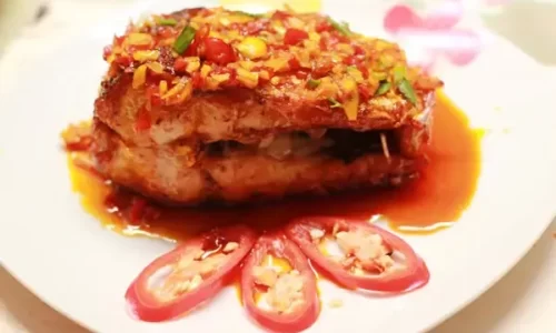 Cá lóc sốt tỏi ớt