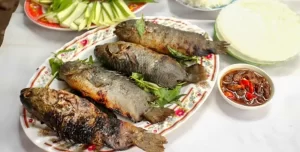 Cá rô phi nướng muối ớt