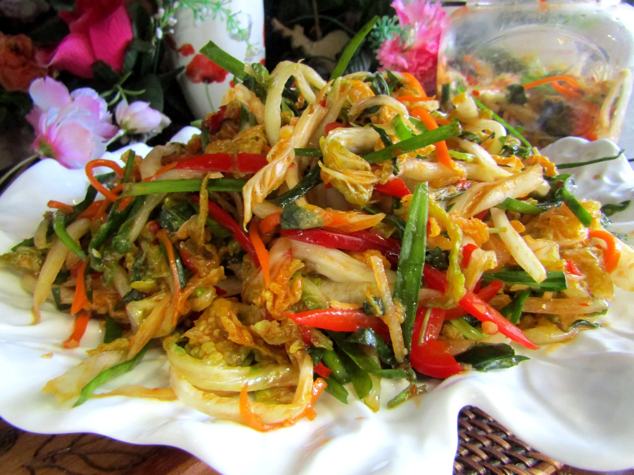 Cải thảo trộn chua cay