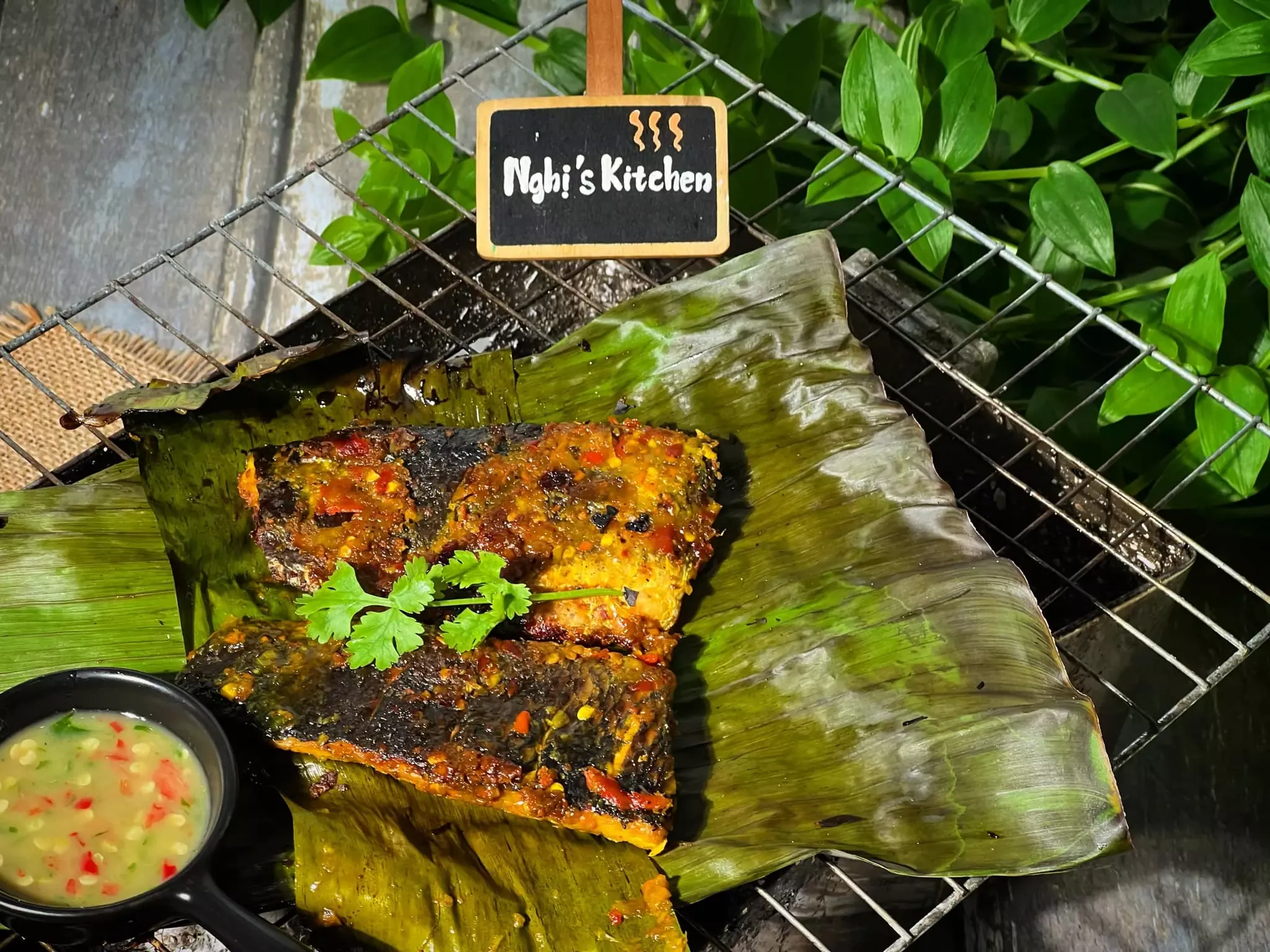 Cá lóc nướng nghệ - Sốt nướng nghệ - Nghi's Kitchen