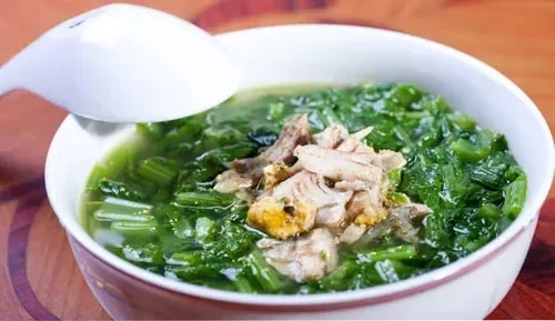 Canh cải cá rô đồng