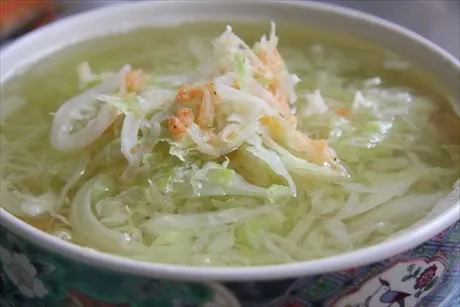 Canh cải thảo nấu tôm
