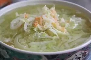 Canh cải thảo nấu tôm