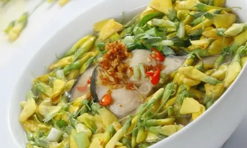 Canh chua cá bông điên điển
