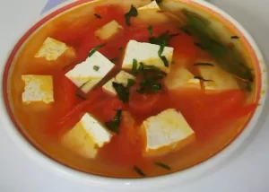 Canh đậu hũ cà chua