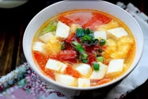 Canh đậu hũ cà chua trứng