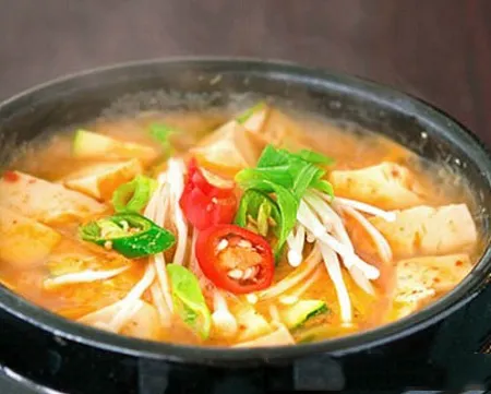 Canh đậu hũ giá kiểu  Hàn