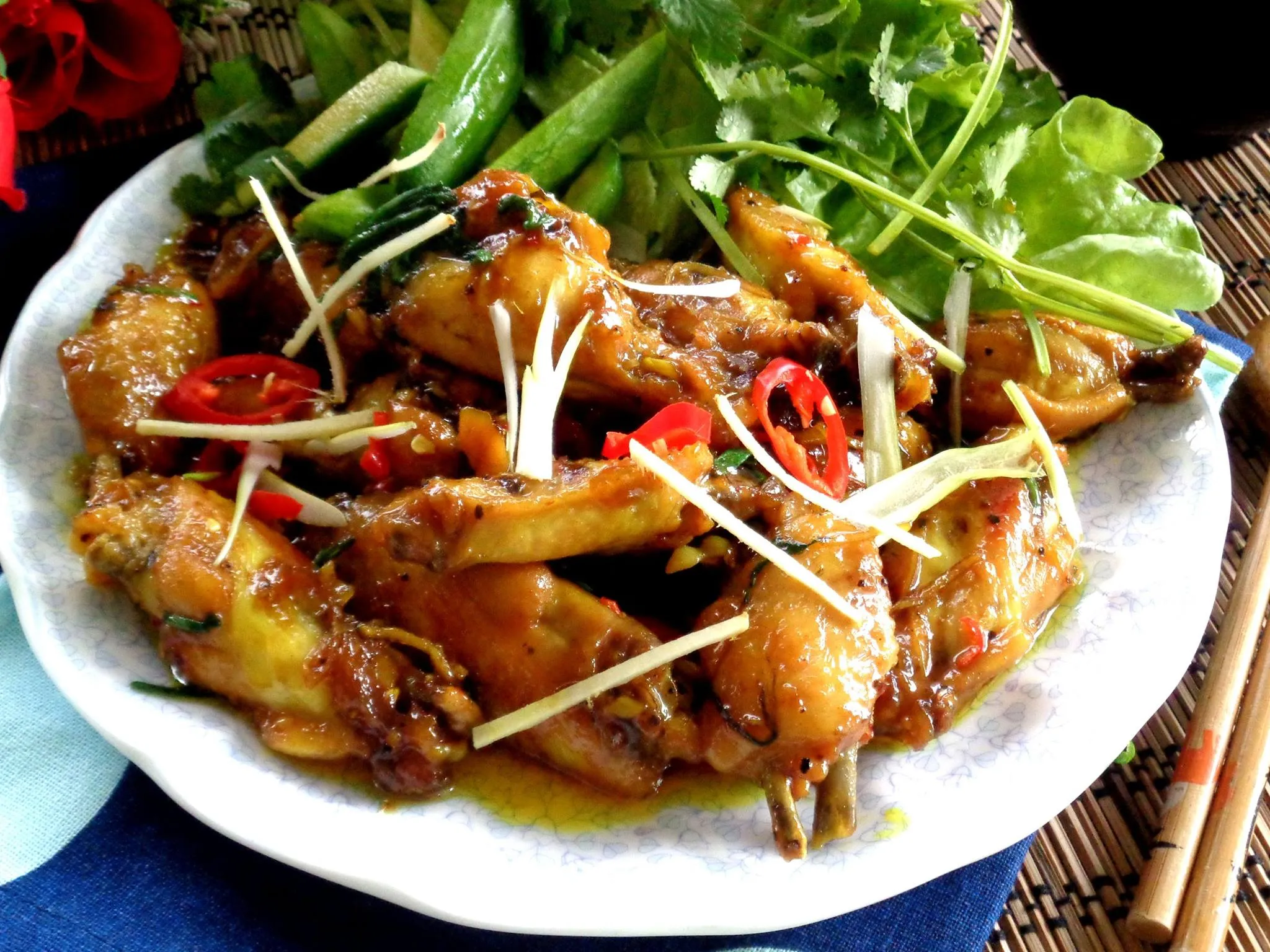 Cánh gà xào mặn