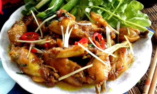 Cánh gà xào mặn