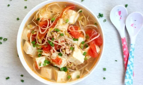 Canh giá đậu hũ