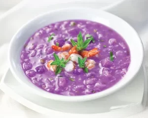 Canh khoai mỡ nấu tôm