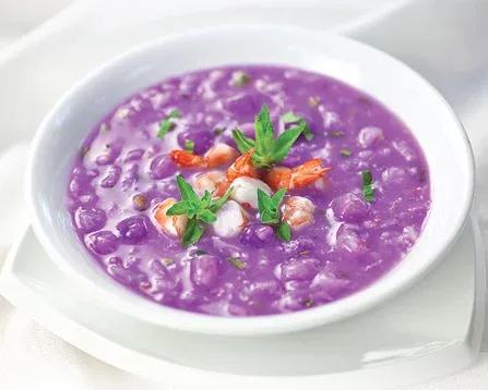 Canh khoai mỡ nấu tôm