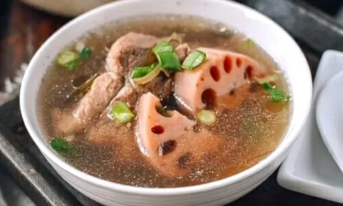 Canh sườn non củ sen – Món hoa – GVHP