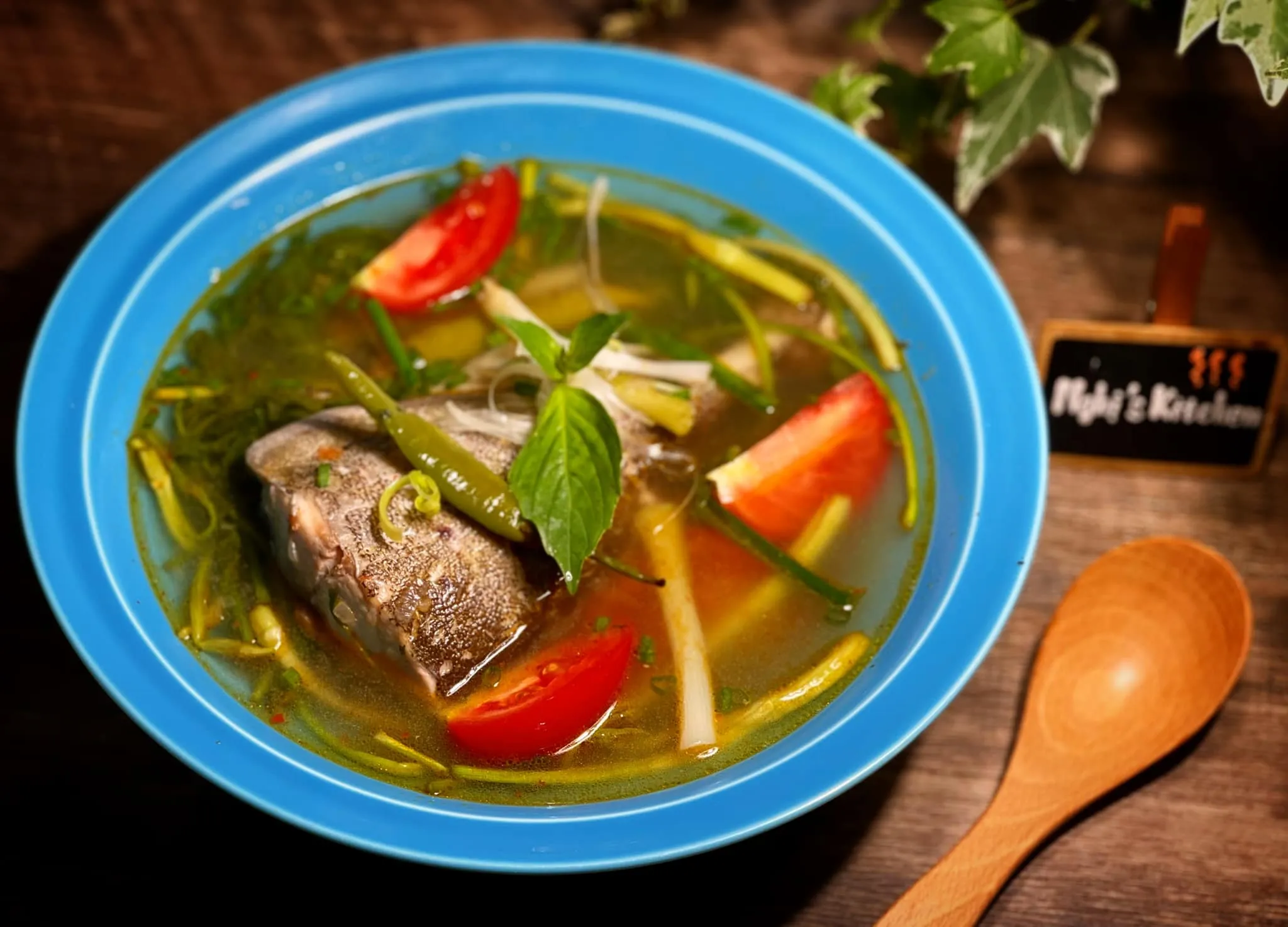 Canh cá nấu ngót - Sốt nêm canh - Nghi's Kitchen