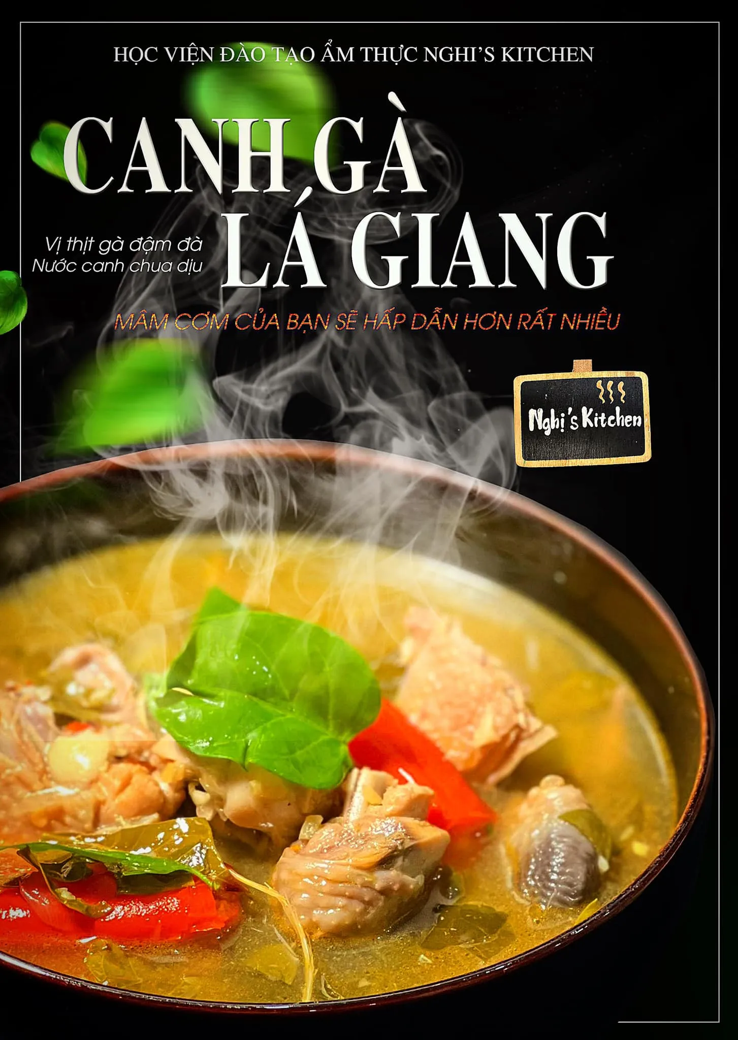Canh Gà Lá Giang - Sốt nêm canh - Nghi's Kitchen