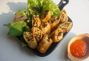 Chả giò cà ri chay