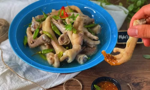 Chân gà ớt xanh – Sốt chấm chân gà luộc – Nghi’s Kitchen