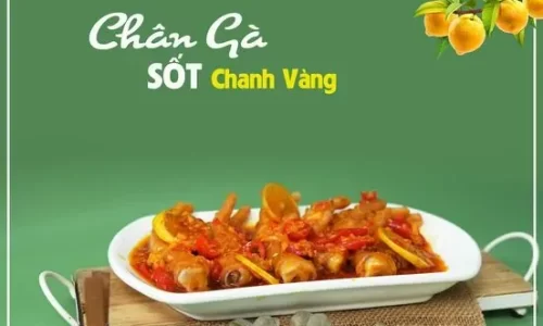 Chân gà sốt chanh vàng  – Nghi Kitchen